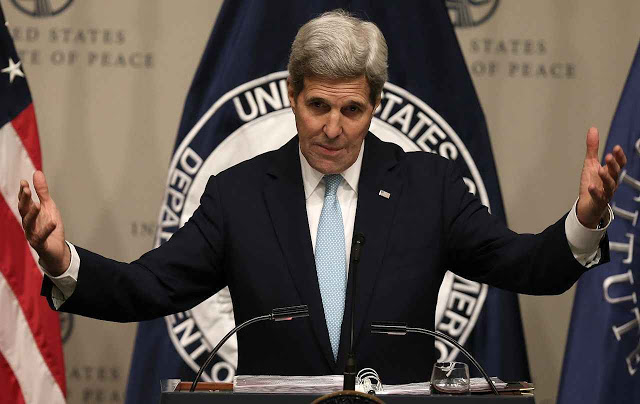 'Sorry. Definitivamente não será um tratado', disse o Secretário de Estado dos EUA John Kerry