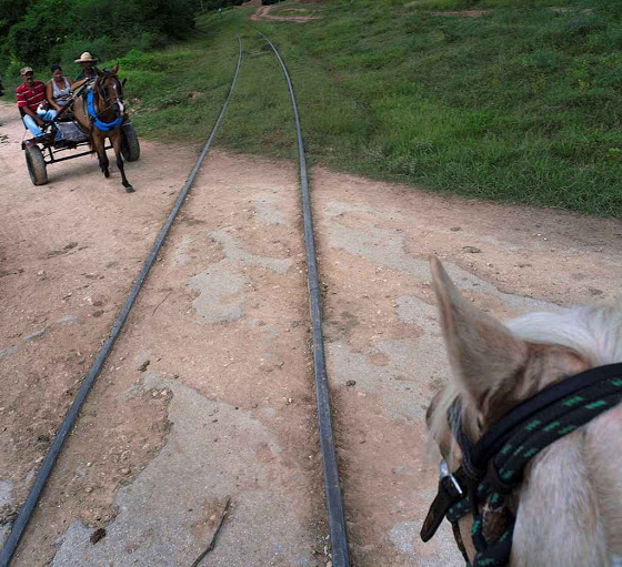 Conduzir um trem exige muita habilidade, quando funciona.