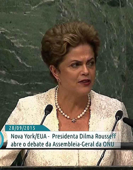 Meta anunciada por Dilma Rousseff na ONU deixou o Brasil a um passo do banco dos réus.