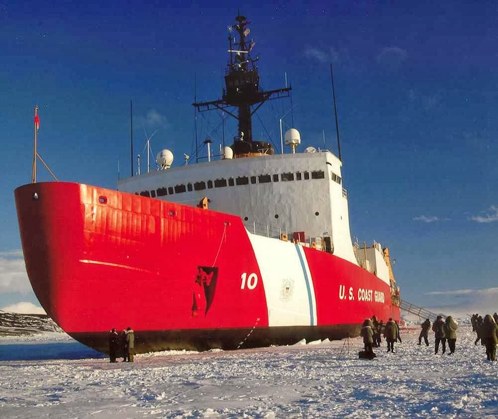 USCG Polar Star. O vilipendiado vilão aquecedor do planeta (EUA) é a única esperança para solucionar a trapalhada