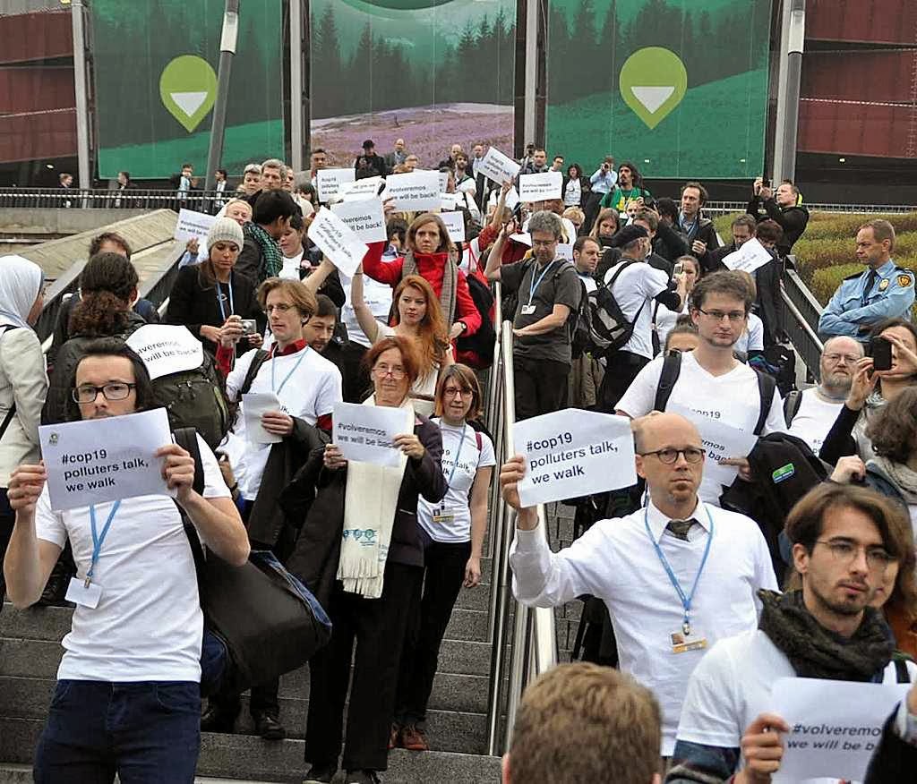 Ativistas verdes abandonam a COP 19. Mas ficaram muito bem representados pelos Ministros de Meio Ambiente