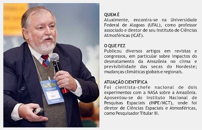 Dr. Luiz Carlos Molion, professor de climatologia da Universidade Federal de Alagoas
