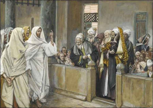 Jesus diante dos fariseus, Jacques Tissot  (1836 – 1902).j