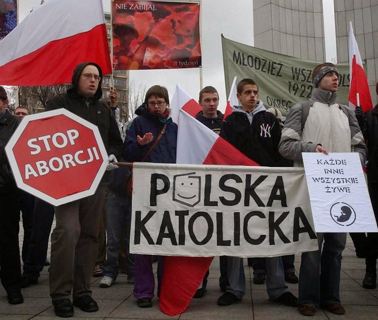 Jovens contra o aborto na Polônia