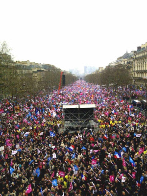 24-03-2013: a manifestação vista desde a dianteira