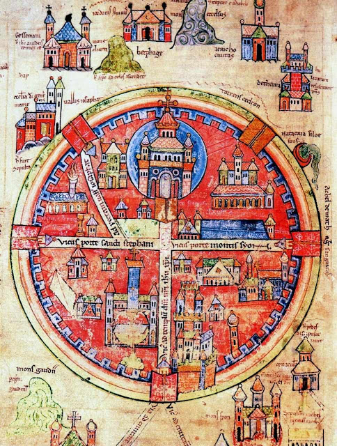 Mapa medieval de Jerusalém