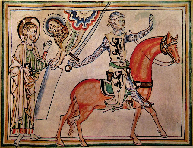 Cavaleiro parte para a Cruzada abençoado por São Marcos