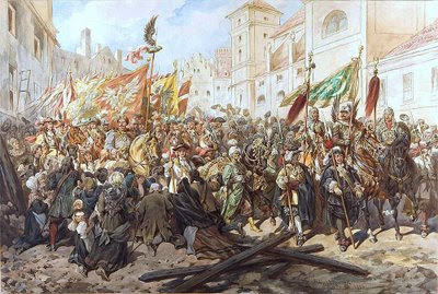 Joao III Sobieski entra em Viena